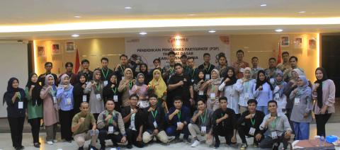 Foto bersama peserta kegiatan Pendidikan Pengawas Partisipatif (P2P) Bawaslu Kabupaten Natuna