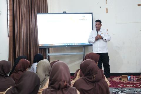 Kegiatan Sosialisasi Kepemiluan kepada disabilitas di SLB Negeri Natuna pada (26/08/2026)