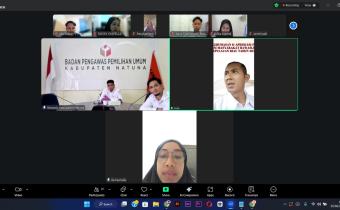 Kegiatan ngabuburit pengawasan secara daring oleh Bawaslu Kabupaten Natuna pada (25/02/2026)