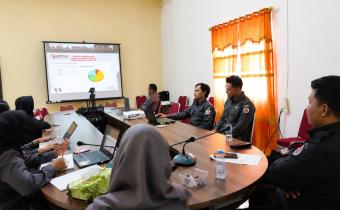 Ketua dan Anggota Bawaslu Kabupaten Natuna saat sedang mengikuti rapat koordinasi bersama Bawaslu Provinsi Kepulauan Riau pada (11/05/2026)