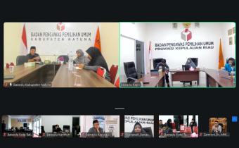 Tangkapan layar saat kegiatan klinik penanganan pelanggaran yang dilaksanakan pada (06/07/2026) secara daring. 