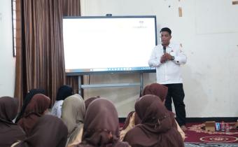 Kegiatan Sosialisasi Kepemiluan kepada disabilitas di SLB Negeri Natuna pada (26/08/2026)