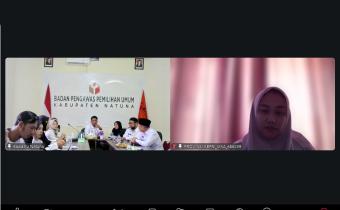 Kegiatan Rapat Penyusunan Rencana Kerja dan Anggaran Bawaslu Kabupaten Natuna yang menghadirkan narasumber staf perencanaan Bawaslu Provinsi Kepulauan Riau Ibu Vika pada (12/08/2026)